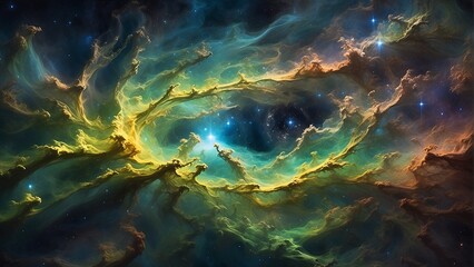 A mesmerizing cosmic scene