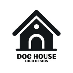 Dog House Vector Logo Design 