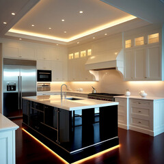 modern kitchen interior