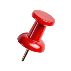 Red pin is shown on a white background