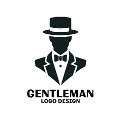 Gentleman Vector Logo Design 