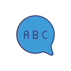 Alphabet icon vector