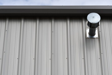 Vent on metal building.