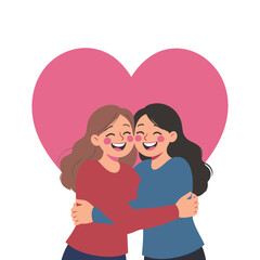 Bond Of Friendship Friendship Day 1 Vector Illustration
