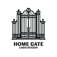 Home Gate Vector Logo Design 