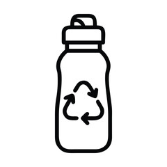 Fototapeta premium A vector icon representing water pollution