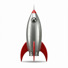 A retro-style rocket