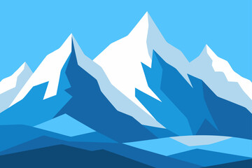 Fototapeta premium winter mountain landscape
