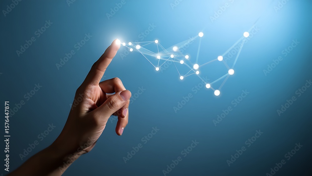Aufkleber connecting the future: a digital handshake with technological advancement, navigating networks: a ha