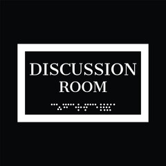 Acrylic 3d Lettering Discussion Room Name Plate