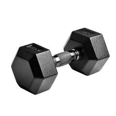 Black weight with a silver handle