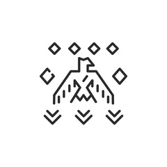 Tribal symbol icon. Simple tribal symbol icon for social media, app and web design. Vector illustration