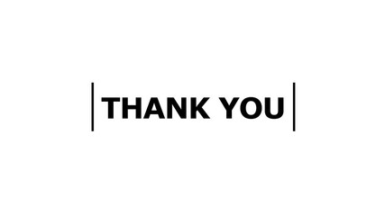 Thank you animation written text lettering whiteboard isolated white background ,Elegant and Warm Typography Motion Graphic animation for social media - Powered by Adobe