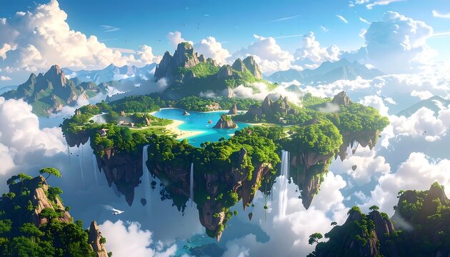 Floating island paradise