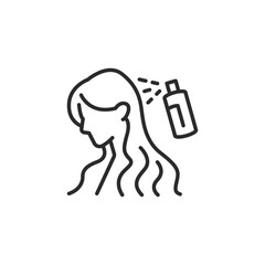 Hair spray icon. Simple hair spray icon for social media app and web design. Vector illustration