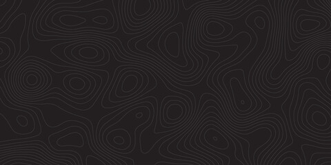 Abstract lines background. Topo contour map on white background, Topographic contour lines map seamless pattern