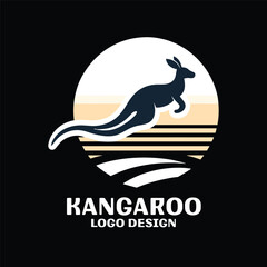 Kangaroo Vector Logo Design 