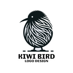 Obraz premium Kiwi Bird Vector Logo Design 