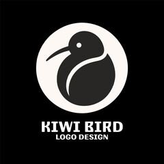 Kiwi Bird Vector Logo Design 