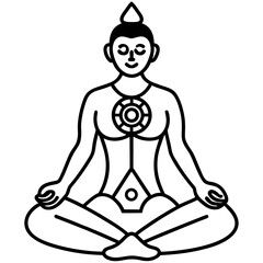 croton yoga silhouette vector set 