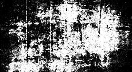 Distressed Black and White Texture with Scratches and Grunge Effects.
