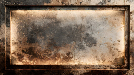 Retro light box frame border with 16:9 aspect ratio, for web, presentation, thumbnail, cut out,png isolated on transparent background.