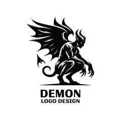 Demon Vector Logo Design 
