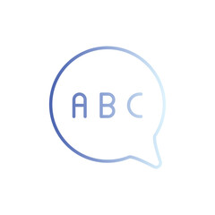Alphabet icon vector