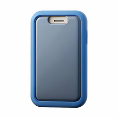 Tech smartphone icon in solid glyph style with vivid color tone on a clean white minimal and modern background