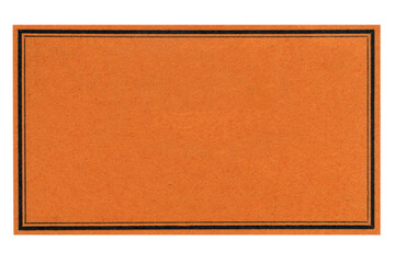 Fototapeta premium Blank Vintage Apothecary Label with Orange Background and Black Border – Antique Paper Ephemera