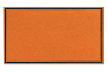 Blank Vintage Apothecary Label with Orange Background and Black Border – Antique Paper Ephemera