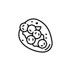 Falafel wrap icon. Simple falafel wrap icon for social media, app and web design. Vector illustration