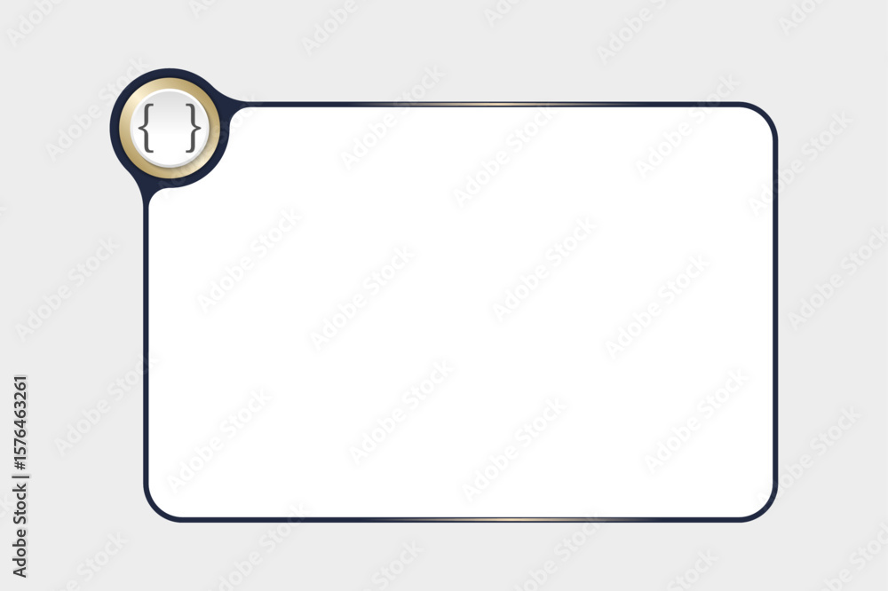 Poster simply frame for your text and square brackets