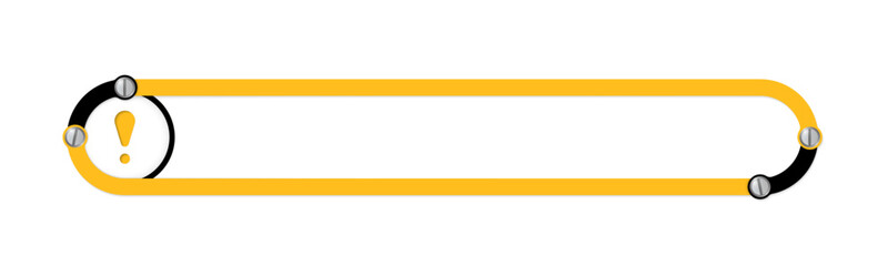 Frame for your text and exclamation mark