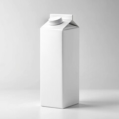Juice box with blank exterior perfect for branding or packaging mockup on white background