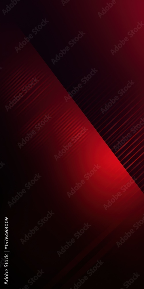 Poster a red background with a black line that is red. the line is on the background and it is not touching