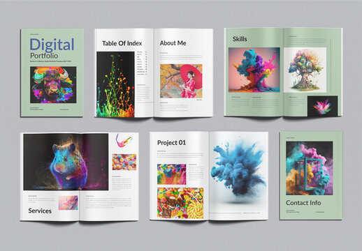Digital Portfolio Design Template