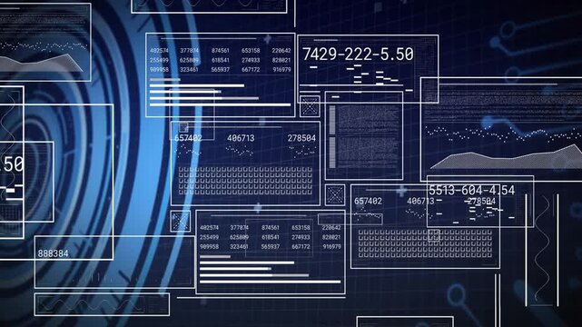 On load data windows sliding resizing while scanning reticle highlighting values for data scan
