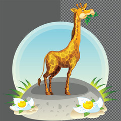 giraffe vector design