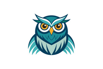 owl on white background