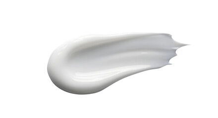 White Cream or Lotion Swatch on PNG background