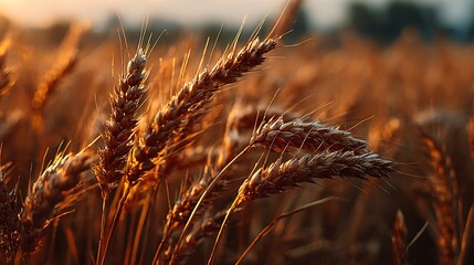Wheat Field at Sunset
