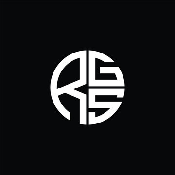 RGS logo RGS icon RGS monogram RGS letter minimalist Circle flat Unique modern abstract logo design.