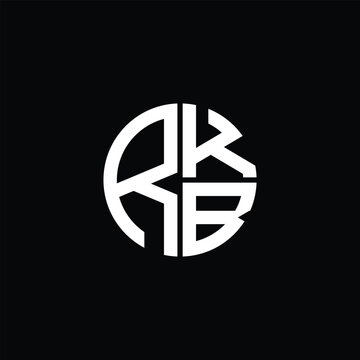 RKB logo RKB icon RKB monogram RKB letter minimalist Circle flat Unique modern abstract logo design.