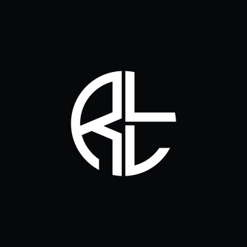 RLL logo RLL icon RLL monogram RLL letter minimalist Circle flat Unique modern abstract logo design.
