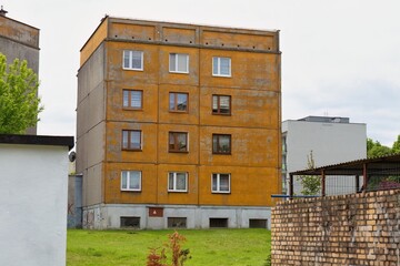 old communist building in the city in Sosnowiec - Silesia - Poland