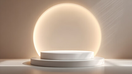 Interior Scene with White Vases and Elegant Arch Design