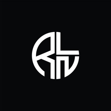 RLN logo RLN icon RLN monogram RLN letter minimalist Circle flat Unique modern abstract logo design.