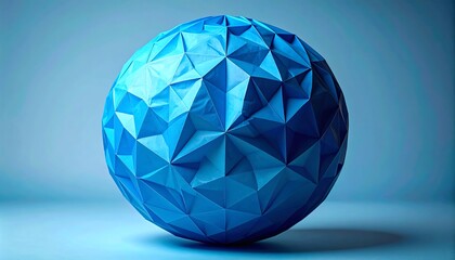 Abstract blue sphere