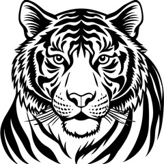 tiger head vector